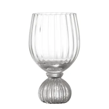 Pahar de vin, Bloomingville, Taurin, 9x15.5 cm, 430 ml, sticla, transparent imagine