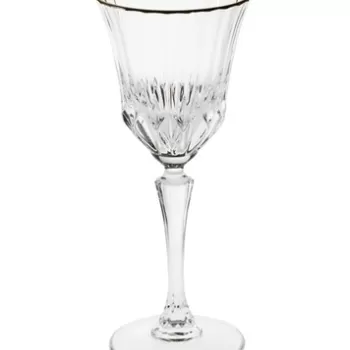 Pahar pentru vin Oh My Gold, Brandani, 280 ml, sticla cristal imagine
