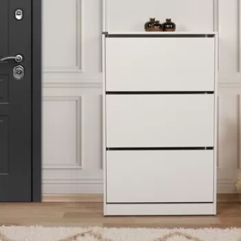 Pantofar, Adore, SHC-530-BB-1, 73 x 119 x 26 cm, pal melaminat, alb imagine