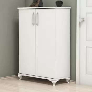 Pantofar, Almaren, Asta, 72x100x32.5 cm, PAL, Alb imagine