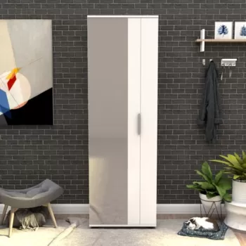 Pantofar cu oglinda, Adore, SHC-629-BB-2, 60 x 187 x 35 cm, pal melaminat imagine