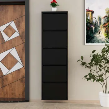 Pantofar, Hanah Home, 5 Piece Metal, 50x169x15 cm, Metal, Negru imagine