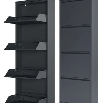 Pantofar, Hanah Home, Marino 4, 50x137x15 cm, 100% SHEET METAL, Antracit imagine