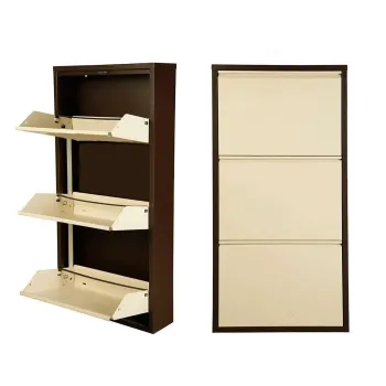 Pantofar, Hanah Home, Torino 3, 50x104x15 cm, 100% SHEET METAL, Maro / Crem imagine