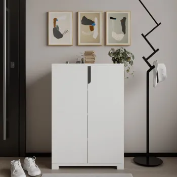 Pantofar, Hanah Home, Venedik, 60x97x34 cm, PAL, Alb imagine