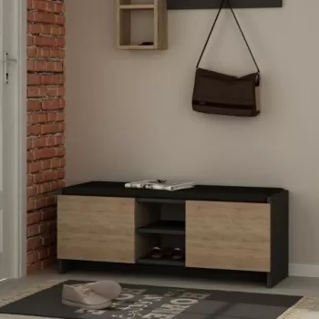 Pantofar Homitis, Zulla - Anthracite, Sonomo, 37x110x43 cm imagine