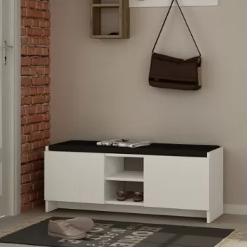 Pantofar Homitis, Zulla - White, 37x110x43 cm imagine