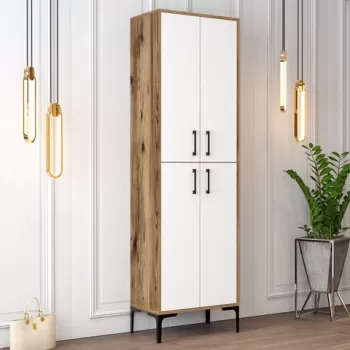 Pantofar, Hommy Craft, Berlin A, 60 x 200 x 35 cm, pal melaminat, nuc/alb imagine