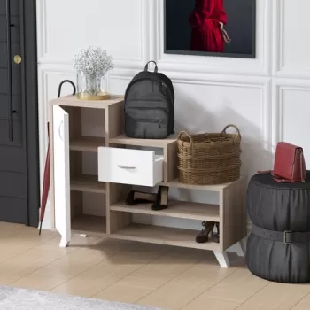 Pantofar Retro, Elegance, 90x33x77 cm, bej imagine