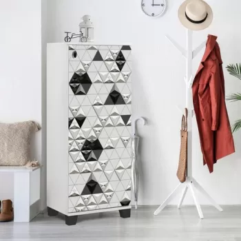 Pantofar, Vella, Filinta 803, 50x127x38 cm, PAL, Alb negru imagine