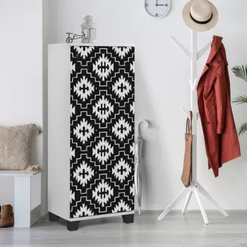 Pantofar, Vella, Filinta Swan, 50x127x38 cm, PAL, Alb negru imagine