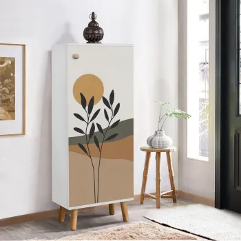 Pantofar, Vella, Vegas, 50x135x38 cm, PAL, Alb imagine