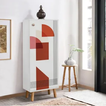 Pantofar, Vella, Vegas, 50x135x38 cm, PAL, Alb imagine