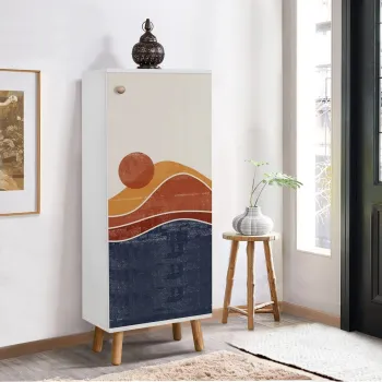 Pantofar, Vella, Vegas, 50x135x38 cm, PAL, Alb imagine