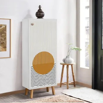 Pantofar, Vella, Vegas, 50x135x38 cm, PAL, Alb imagine