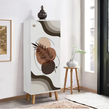 Pantofar, Vella, Vegas, 50x135x38 cm, PAL, Alb imagine