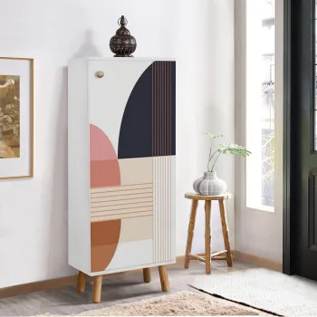 Pantofar, Vella, Vegas, 50x135x38 cm, PAL, Alb imagine