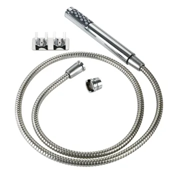 Para de dus cu furtun pentru chiuveta, Wenko, Duo Hook, 170 x 2.7 x 2.7 cm, inox/plastic imagine
