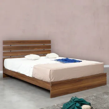 Pat dublu, Comforty, Fuga 140, 145x100x205 cm, PAL, Maro imagine