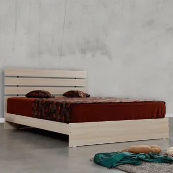 Pat dublu, Comforty, Fuga 160, 165x100x205 cm, PAL, Stejar imagine