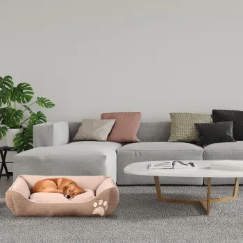 Pat pentru animale de companie, Paws & Whiskers, Lucy Dog & Cat L, Material exterior: 100% poliester, Maro / Bej imagine