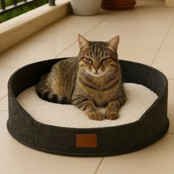 Pat pentru animale de companie, Paws & Whiskers, Robin, Material exterior: 100% poliester, Gri imagine