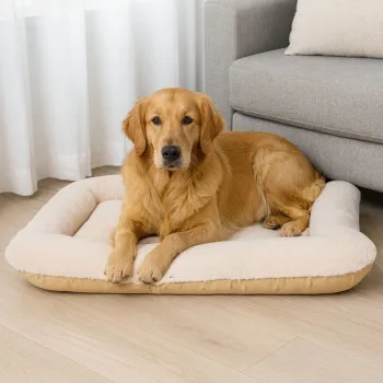 Pat pentru animale de companie, Paws & Whiskers, Sally Dog 75 x 95, Material exterior: 100% poliester, Bej imagine