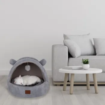 Pat pentru animale de companie, Paws & Whiskers, Tom Cat, Material exterior: 100% poliester, Gri imagine