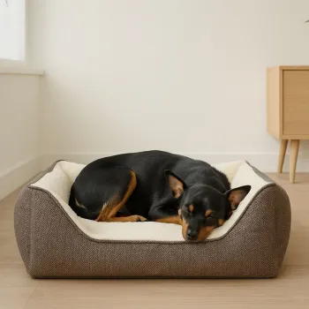 Pat pentru animale de companie, Paws & Whiskers, Zeus 60 x 80, Material exterior: 100% poliester, Maro imagine