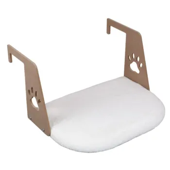 Pat pentru pisici, Paws & Whiskers, Riana, 100% WELSOFT FABRIC, Alb imagine