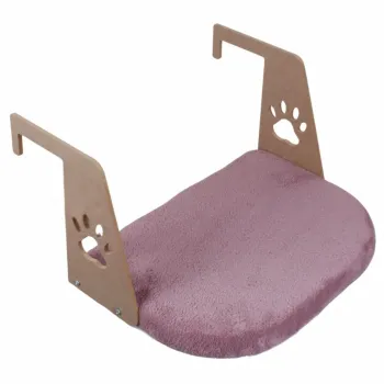 Pat pentru pisici, Paws & Whiskers, Riana, 100% WELSOFT FABRIC, Roz prafuit imagine