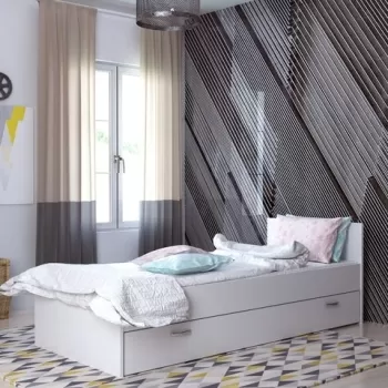 Pat Single Sofia, Ametti, 90 x 190 cm, alb imagine