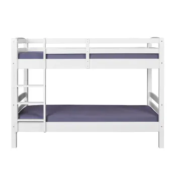 Pat supraetajat pentru camera copilului, 90x200 cm, Annika, Inter Link, lemn, alb imagine