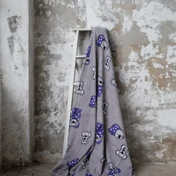 Patura Double, Koala Bear - Purple, Dolce Bonita Home, Poliester imagine