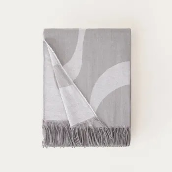 Patura Kalor, Homla, 135x200 cm, poliester, gri/alb imagine