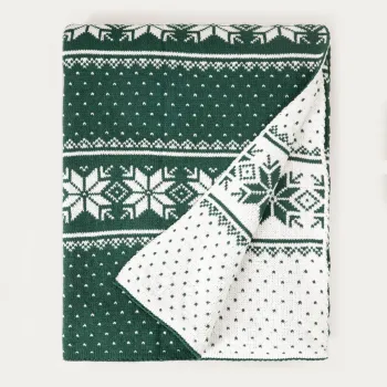 Patura Liri, Homla, 150x200 cm, poliester, verde/alb imagine