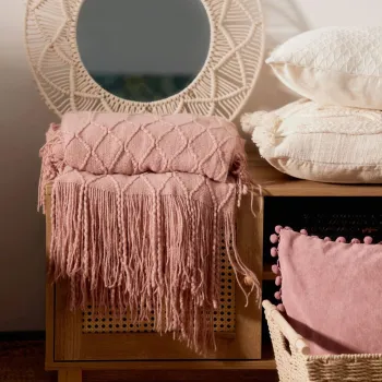 Patura Loop, Homla, 130x170 cm, poliester, roz imagine