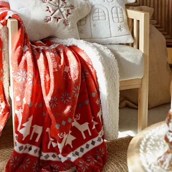 Patura Lumi, Homla, 150x200 cm, poliester, rosu imagine