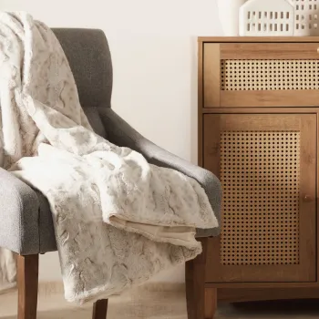 Patura Mart, Homla, 150x200 cm, poliester, ecru imagine