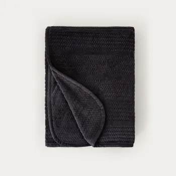 Patura Mavro, Homla, 150x200 cm, poliester, negru imagine