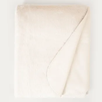 Patura New Clumsy, Homla, 150x200 cm, poliester, bej imagine