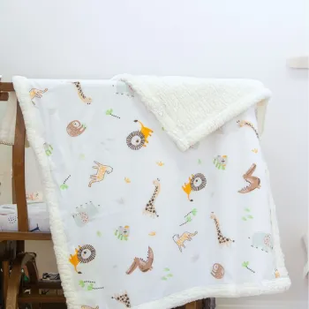 Patura pentru bebelusi, Jungle, Wheeppo, Bumbac Ranforce imagine