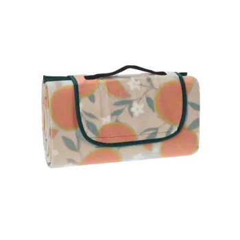 Patura pentru picnic Orange, 130x150 cm, poliester, bej imagine