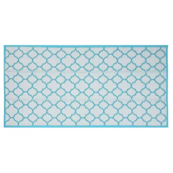 Patura pentru picnic Quatrefoil, pliabila, 90x180 cm, polipropilena, bleu imagine