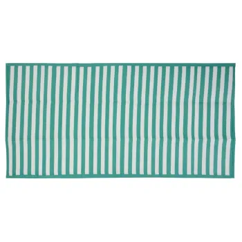 Patura pentru picnic Stripes, pliabila, 90x180 cm, polipropilena, turcoaz imagine
