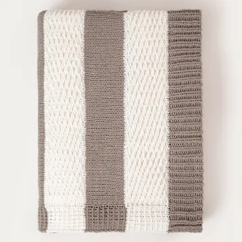 Patura Rudens, Homla, 130x170 cm, poliester, ecru/gri imagine