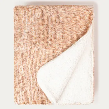 Patura Sander, Homla, 150x200 cm, poliester, bej/alb imagine