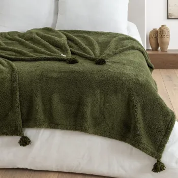 Patura Single, Puffy Wellsoft - Khaki, DC Home, Poliester imagine