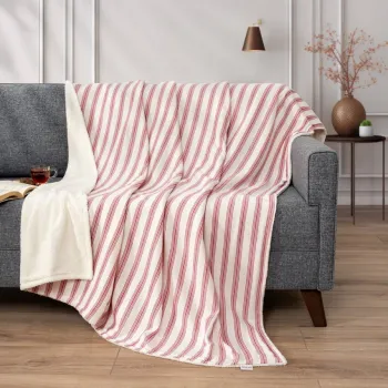 Patura Single, Soren Wellsoft - Red, DC Home, Bumbac/poliester imagine