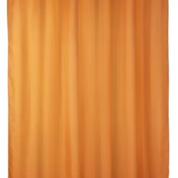 Perdea de dus anti-mucegai, Wenko, Single-colour, 180 x 200 cm, poliester, portocaliu imagine